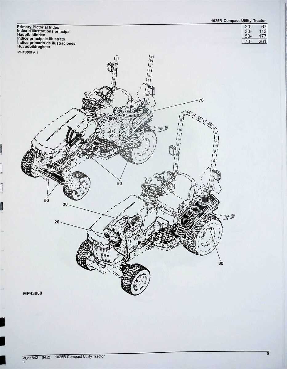 john deere 1025r parts diagram