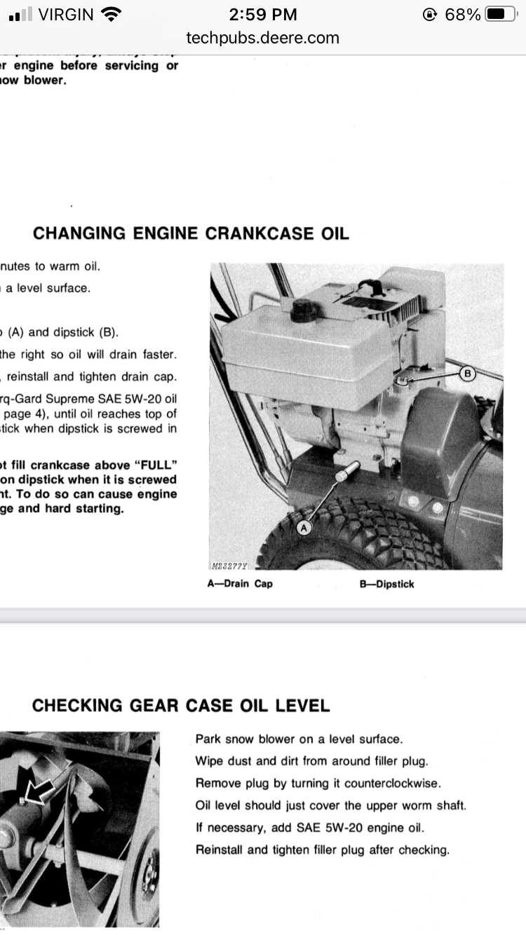 john deere 1032 snowblower parts diagram