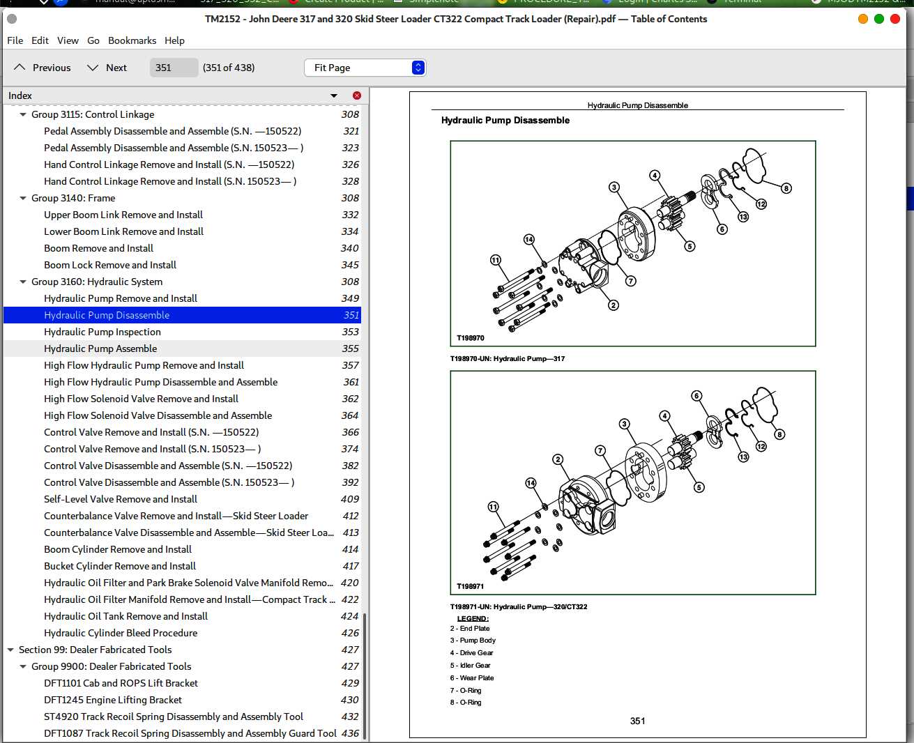 john deere 317 parts diagram