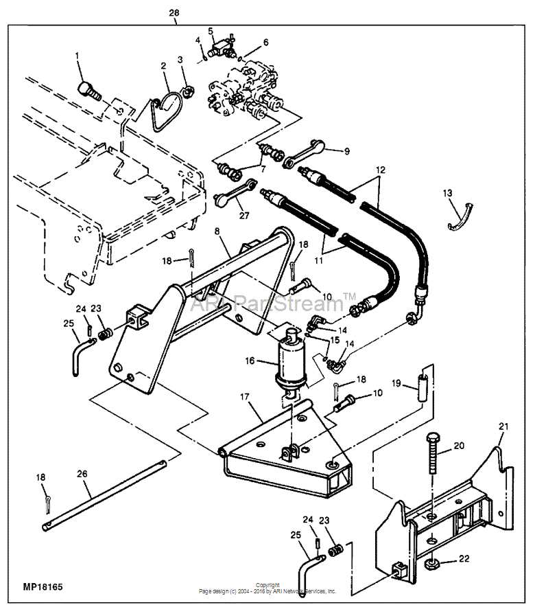 john deere 425 parts diagrams