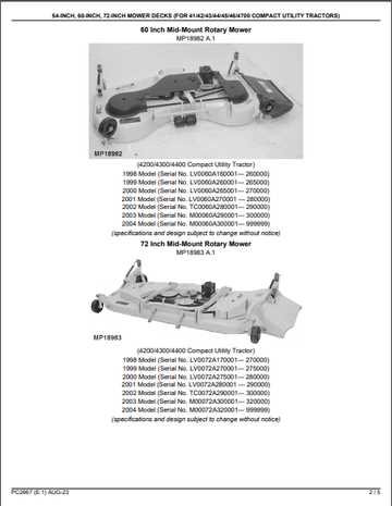 john deere 4500 parts diagram