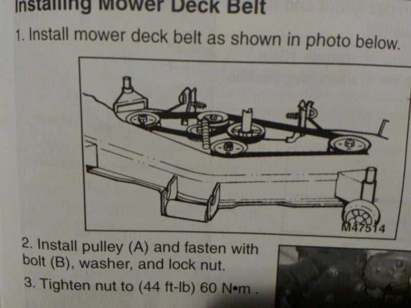 john deere 455 60 inch mower deck parts diagram