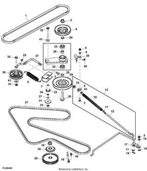 john deere 54 inch mower deck parts diagram