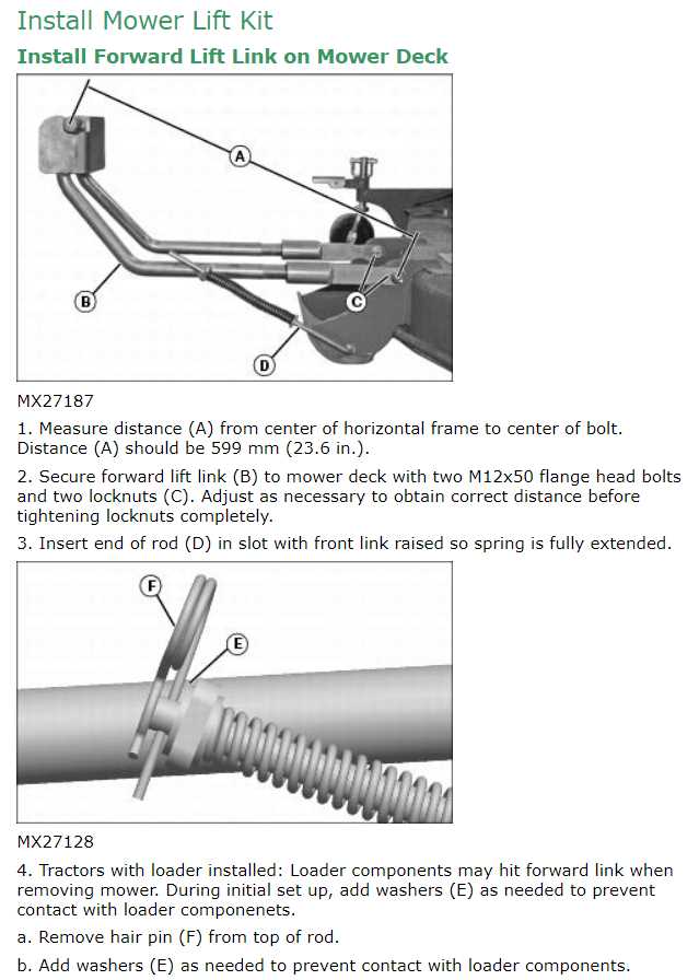 john deere 60d mower deck parts diagram