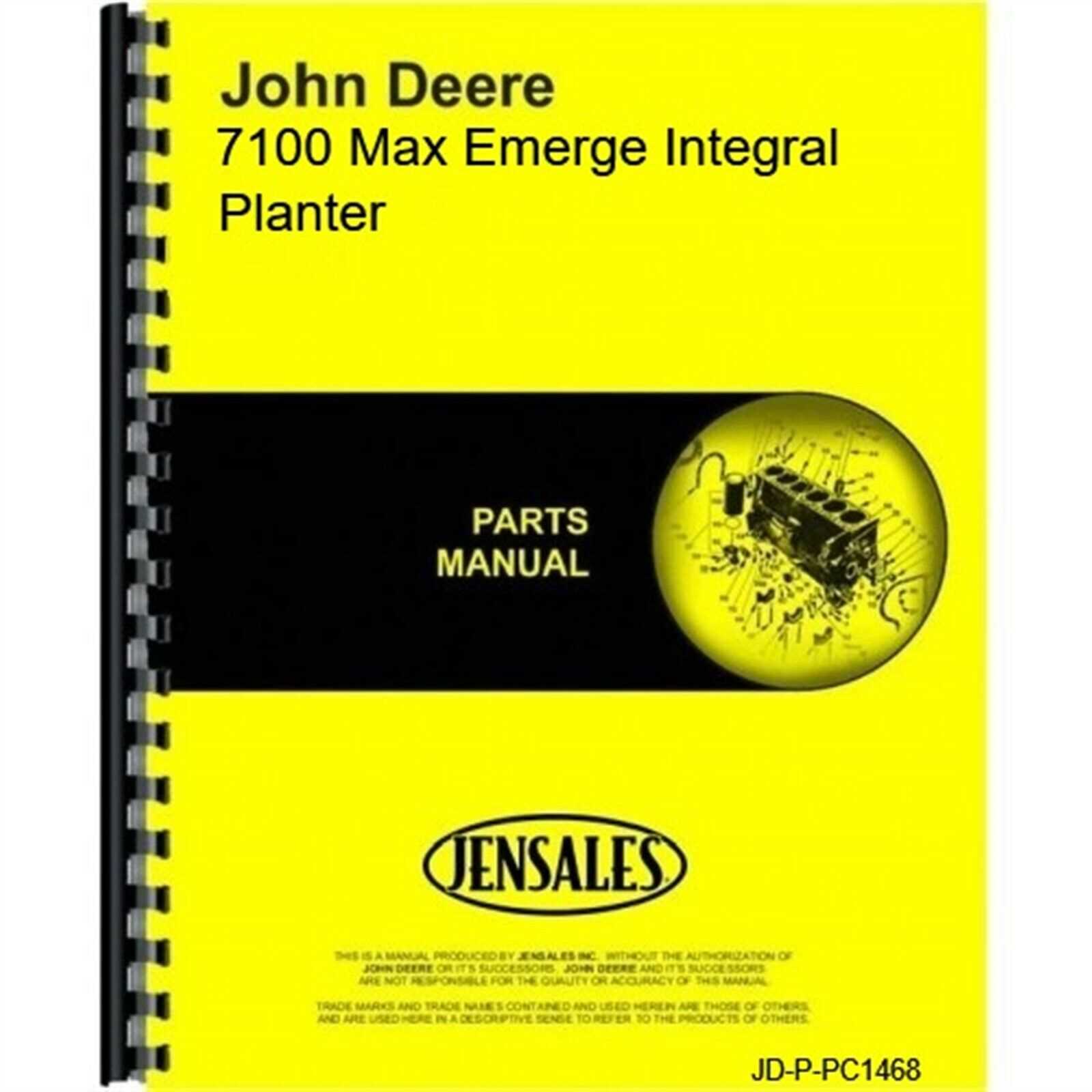 john deere 7100 planter parts diagram