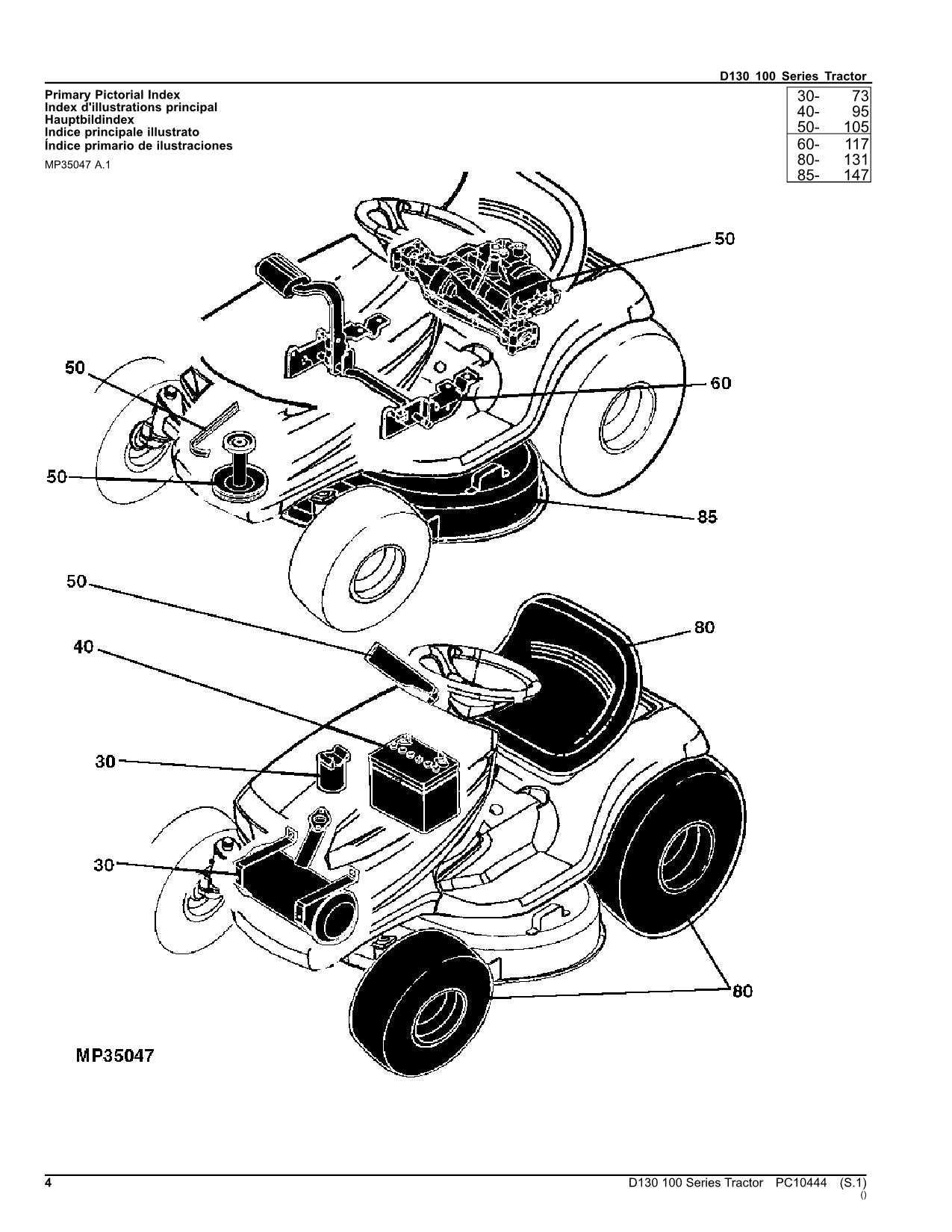 john deere d130 steering parts diagram