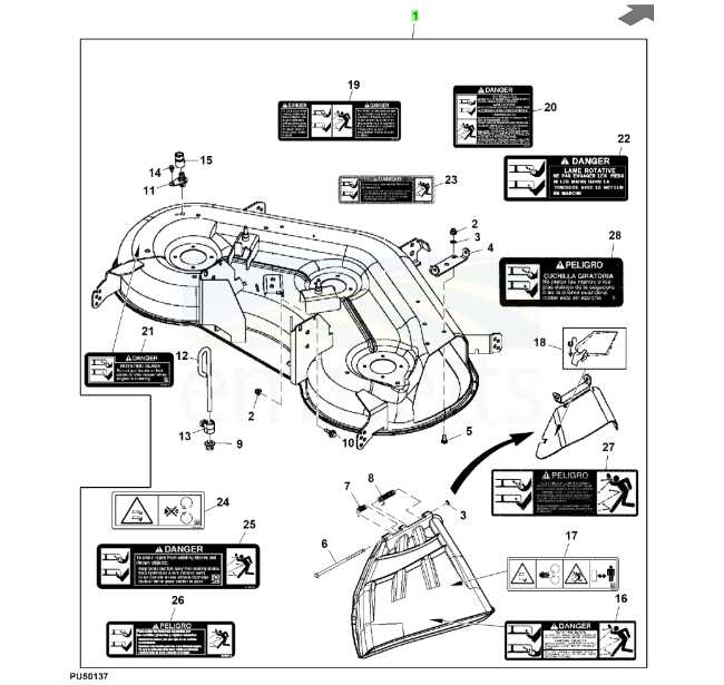 john deere gator 835m parts diagram