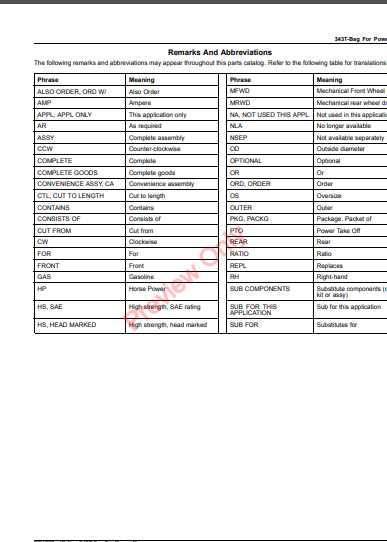 john deere power flow parts diagram