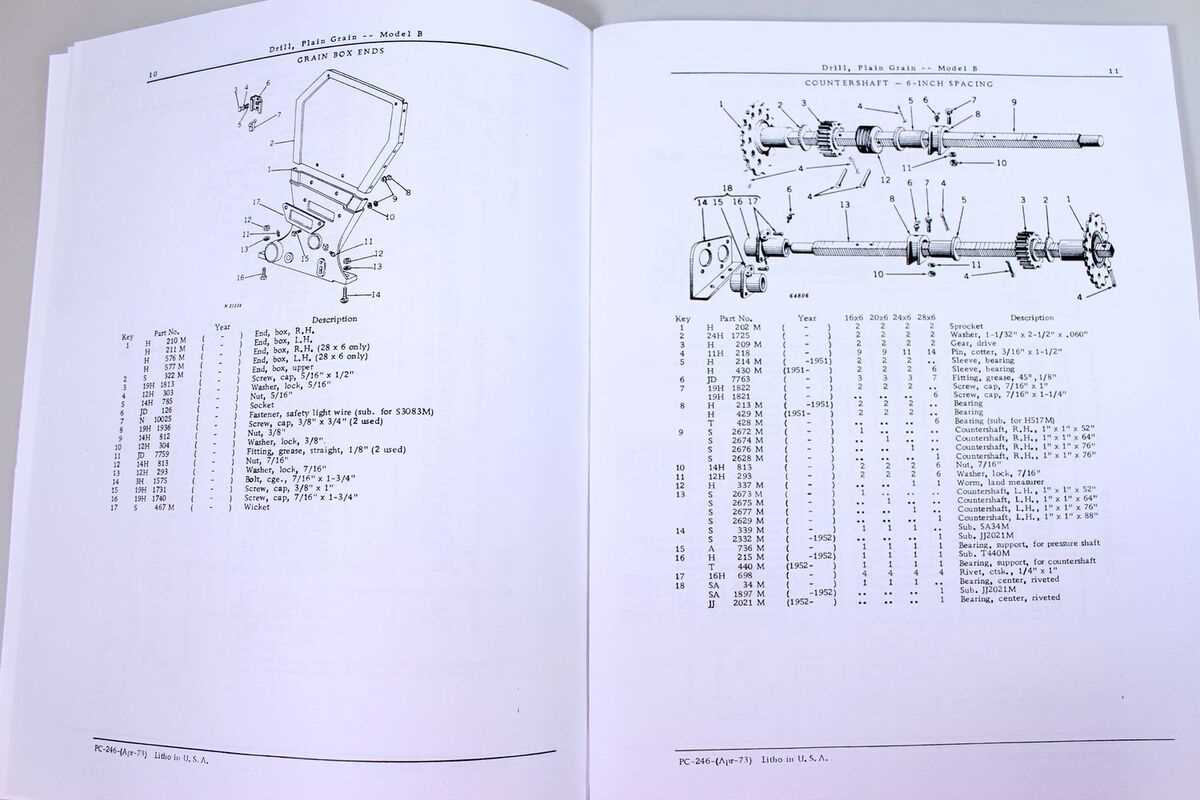 john deere van brunt grain drill parts diagram