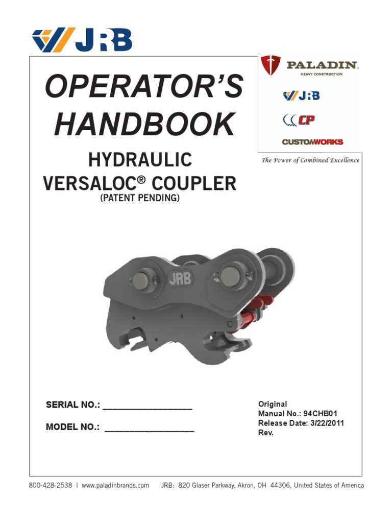 jrb excavator quick coupler parts diagram