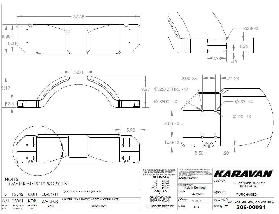 karavan trailer parts diagram