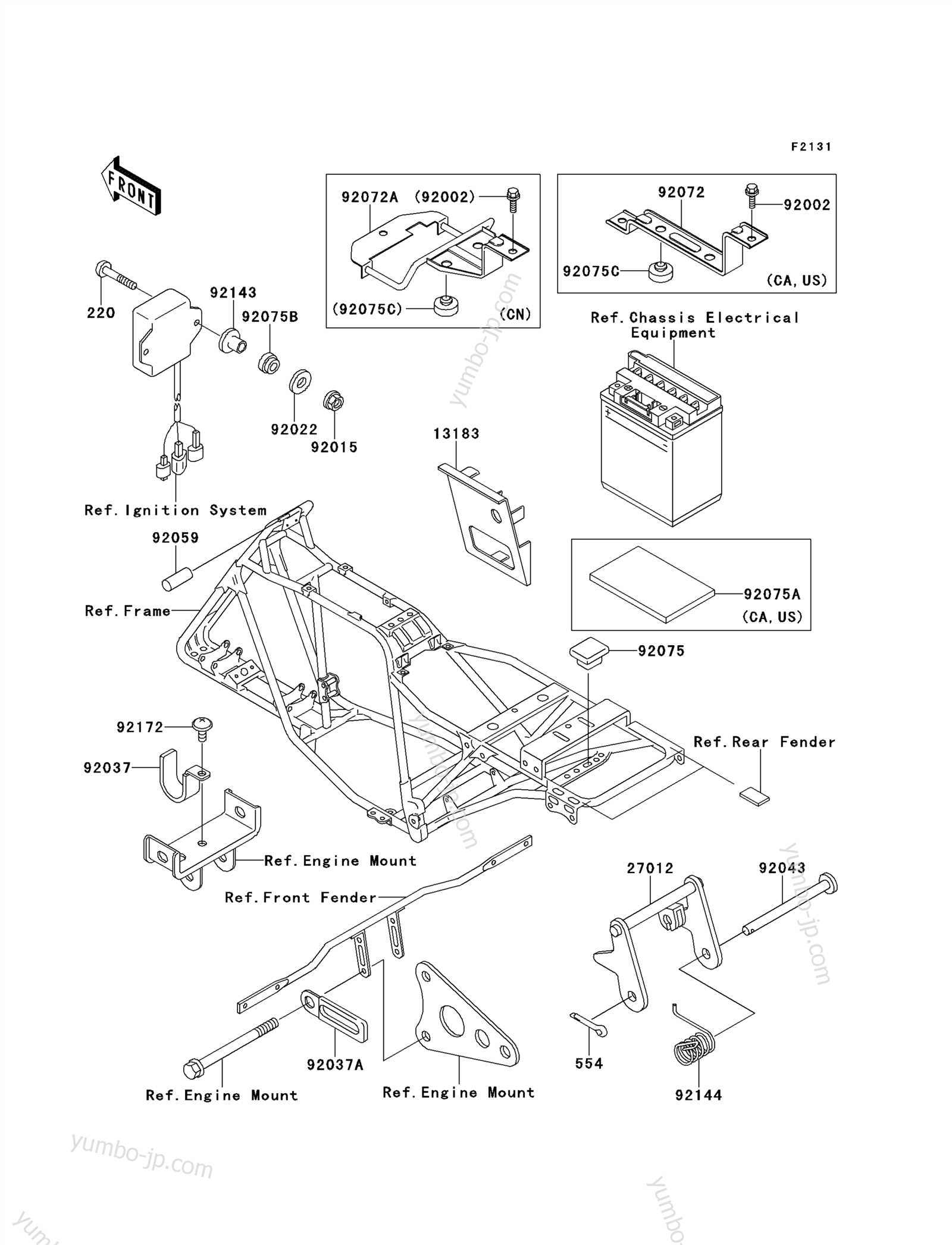 kawasaki bayou 250 parts diagram