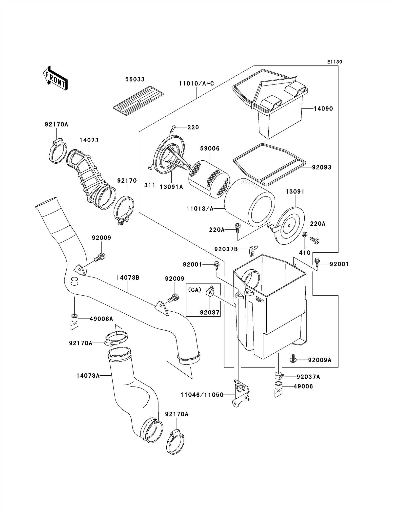 kawasaki bayou 250 parts diagram