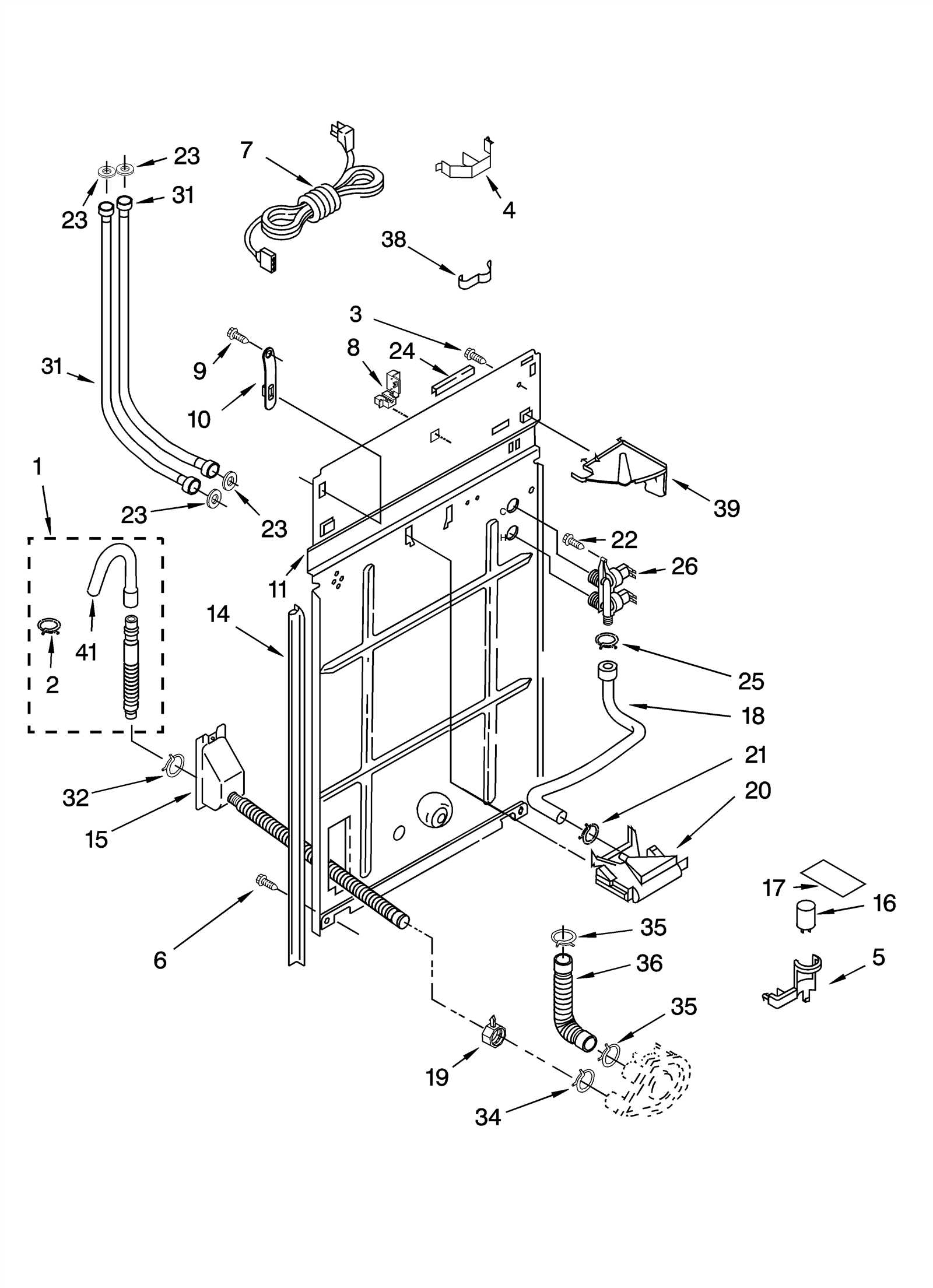 kenmore washer model 110 parts diagram