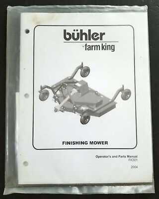 king kutter finish mower parts diagram