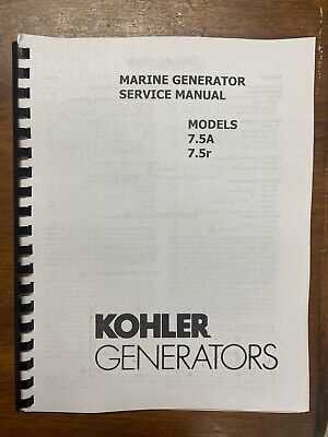 kohler 5e marine generator parts diagram