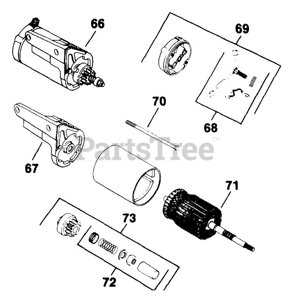 kohler starter parts diagram