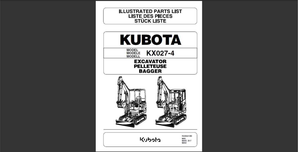 kubota kx040 4 parts diagram