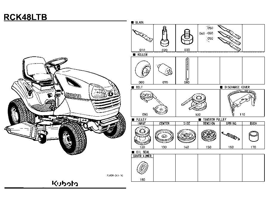 kubota t1560 parts diagram