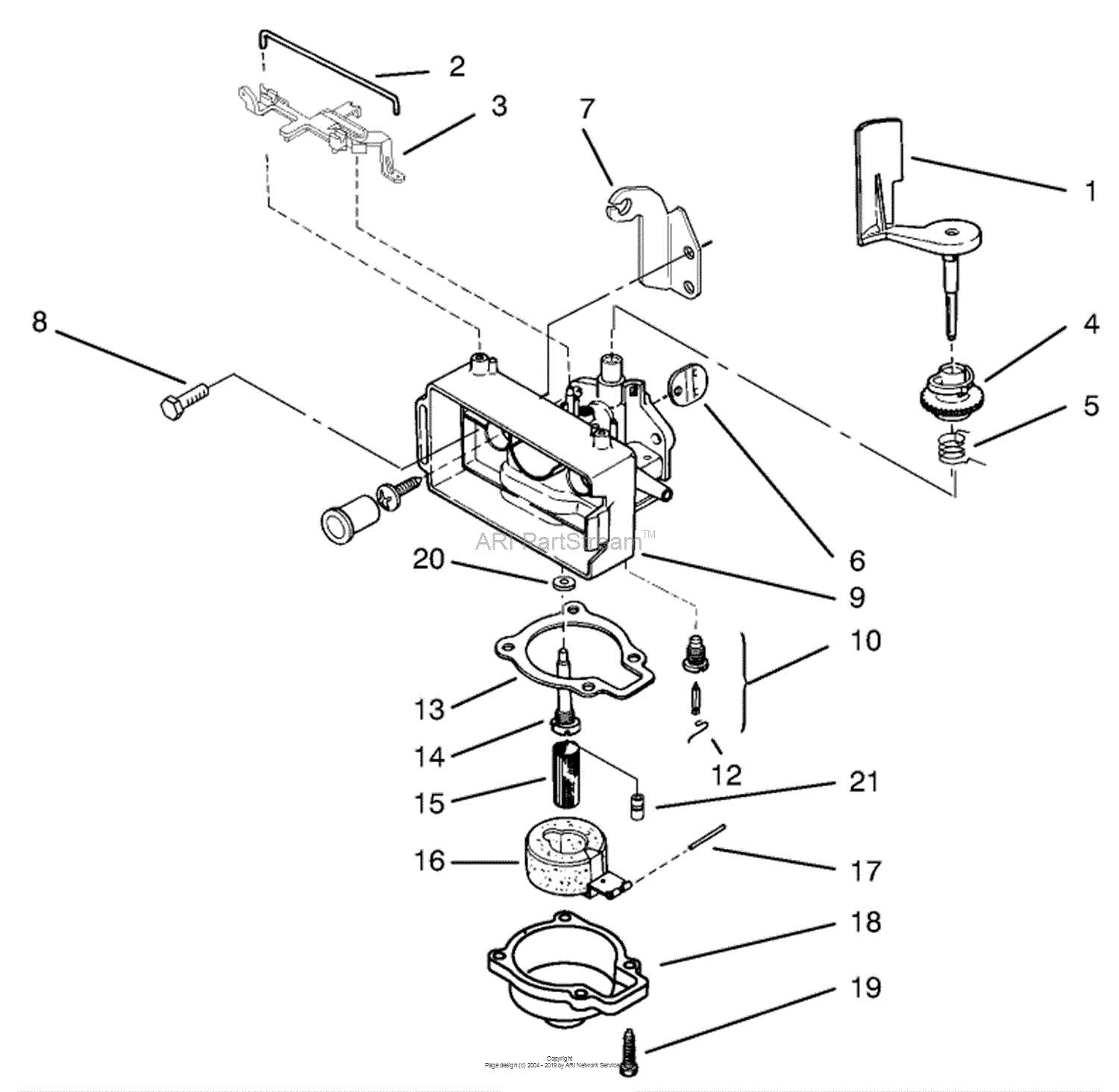 lawn mower carburetor parts diagram