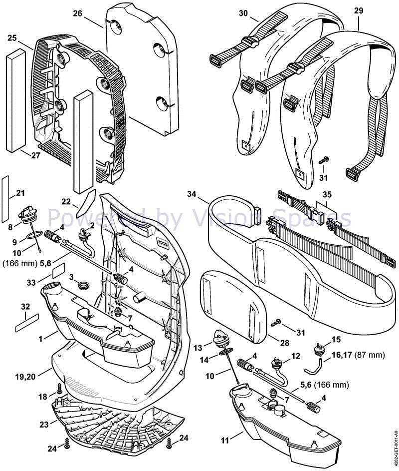 leaf blower parts diagram