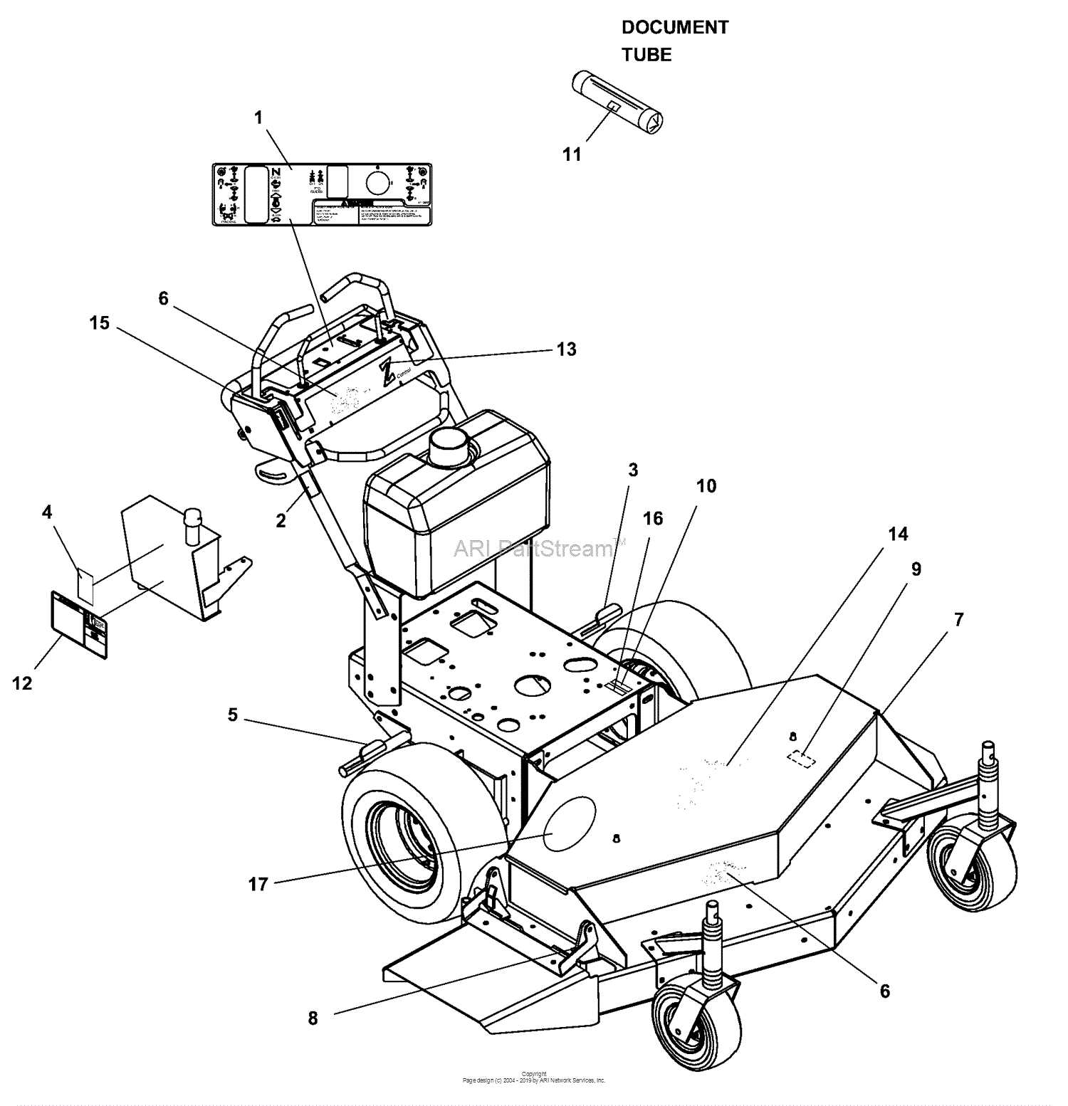 lesco 48 mower parts diagram