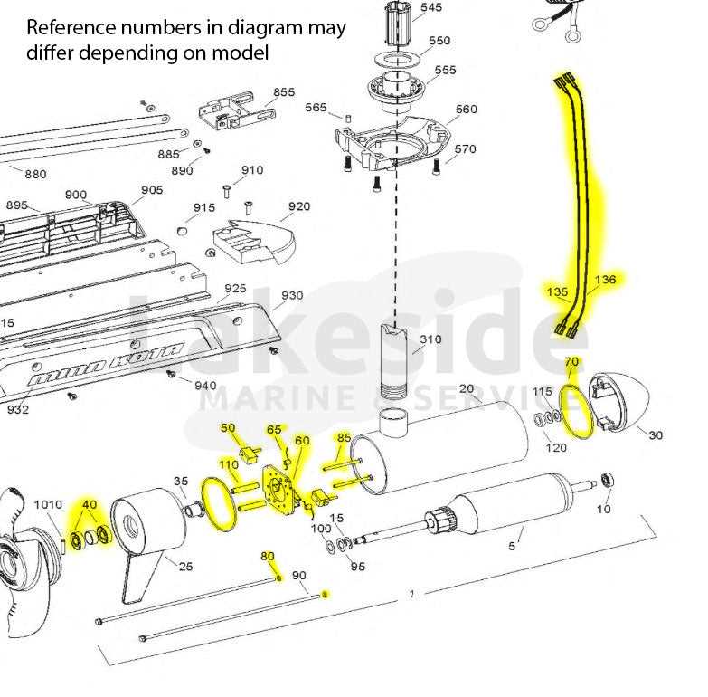 lowrance ghost trolling motor parts diagram