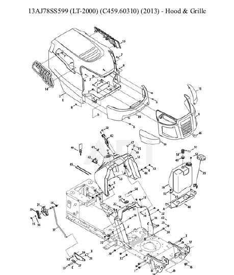 lt2000 craftsman parts diagram