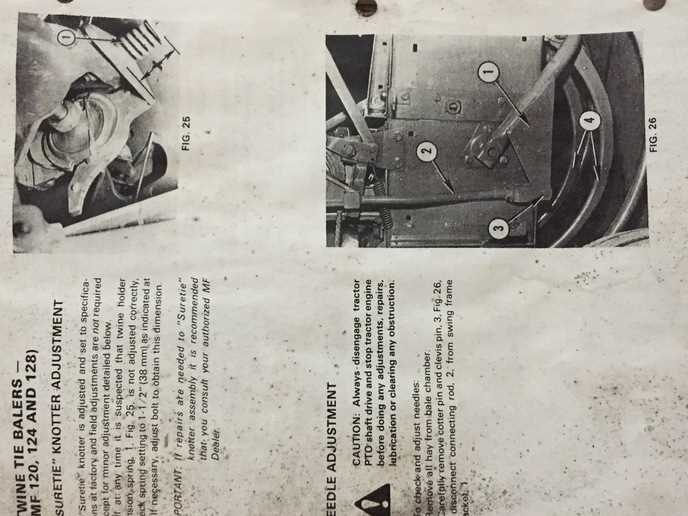 massey ferguson 124 baler parts diagram