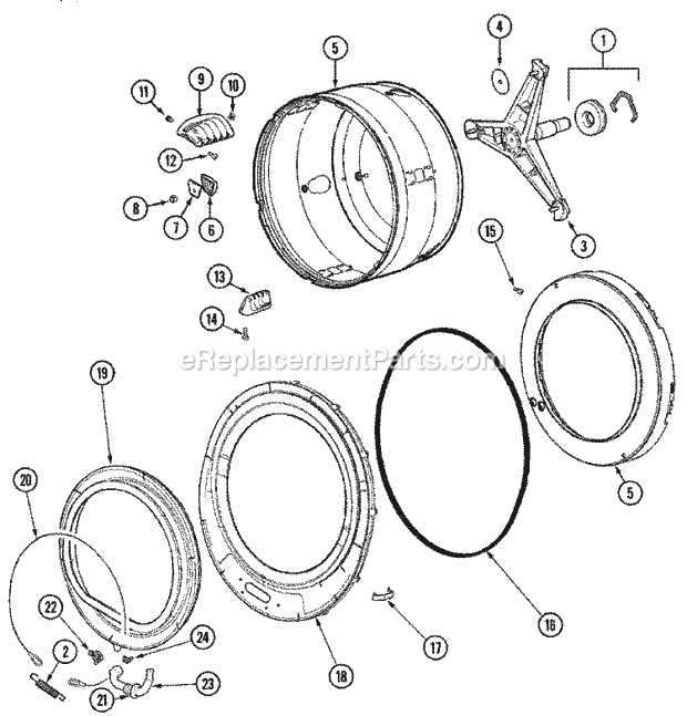 maytag washer parts diagram