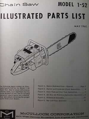 mcculloch chainsaw parts diagram