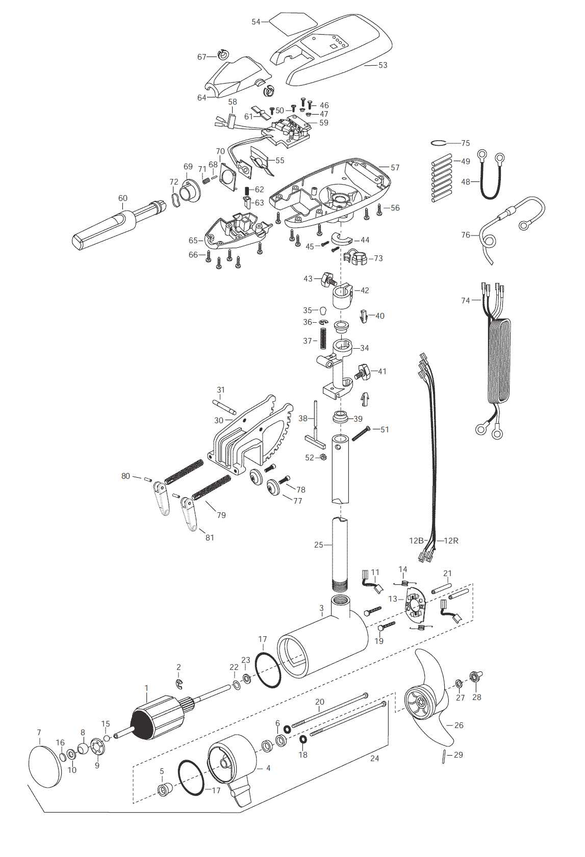 minn kota riptide parts diagram