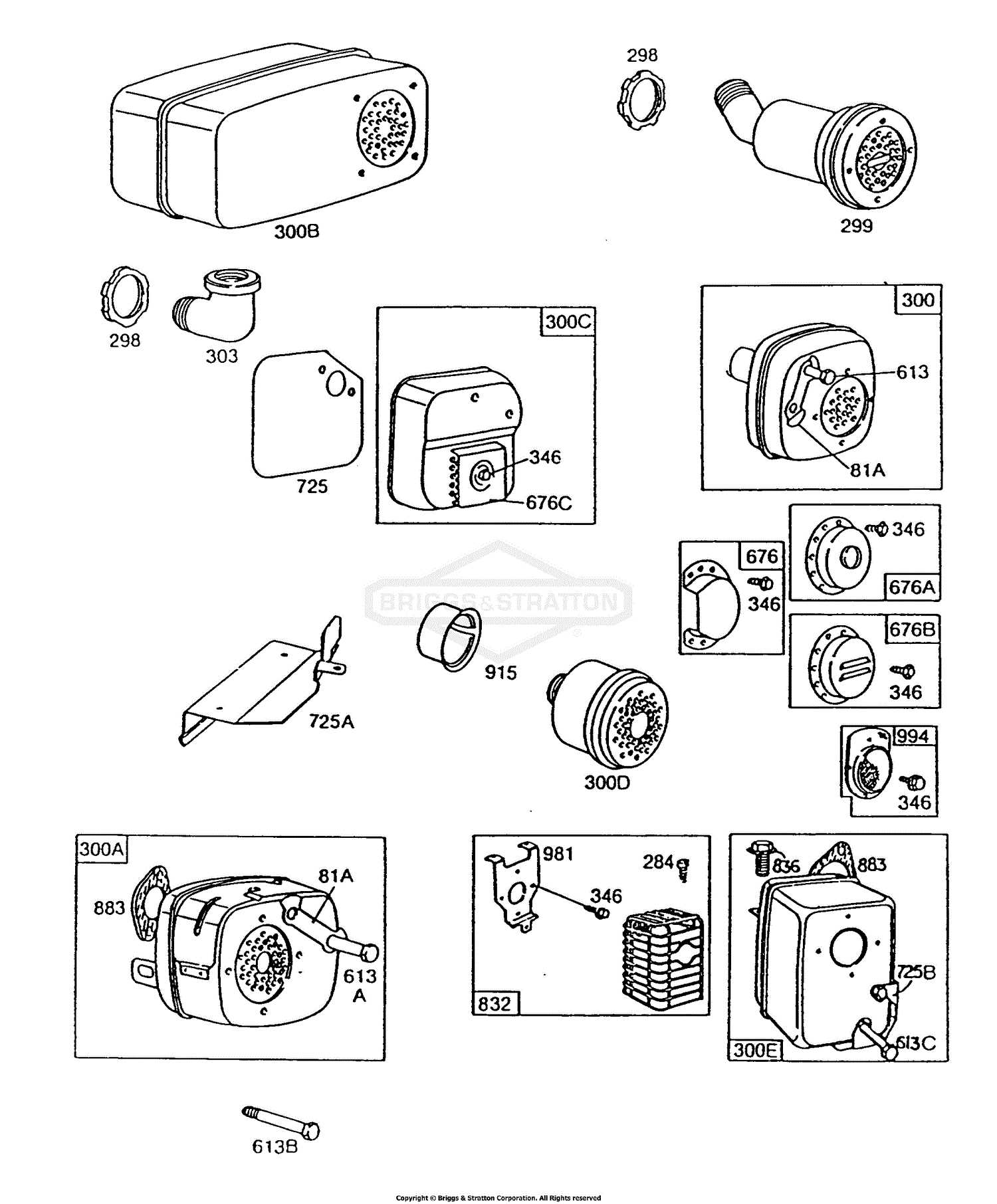 muffler parts diagram