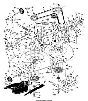 murray lawn mower deck parts diagram