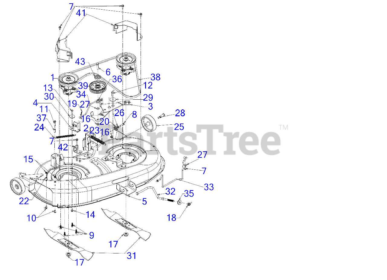 murray riding lawn mower parts diagram