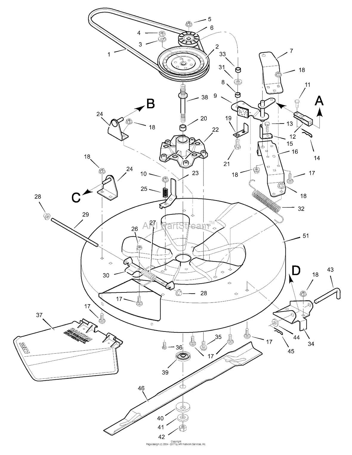 murray riding lawn mower parts diagram