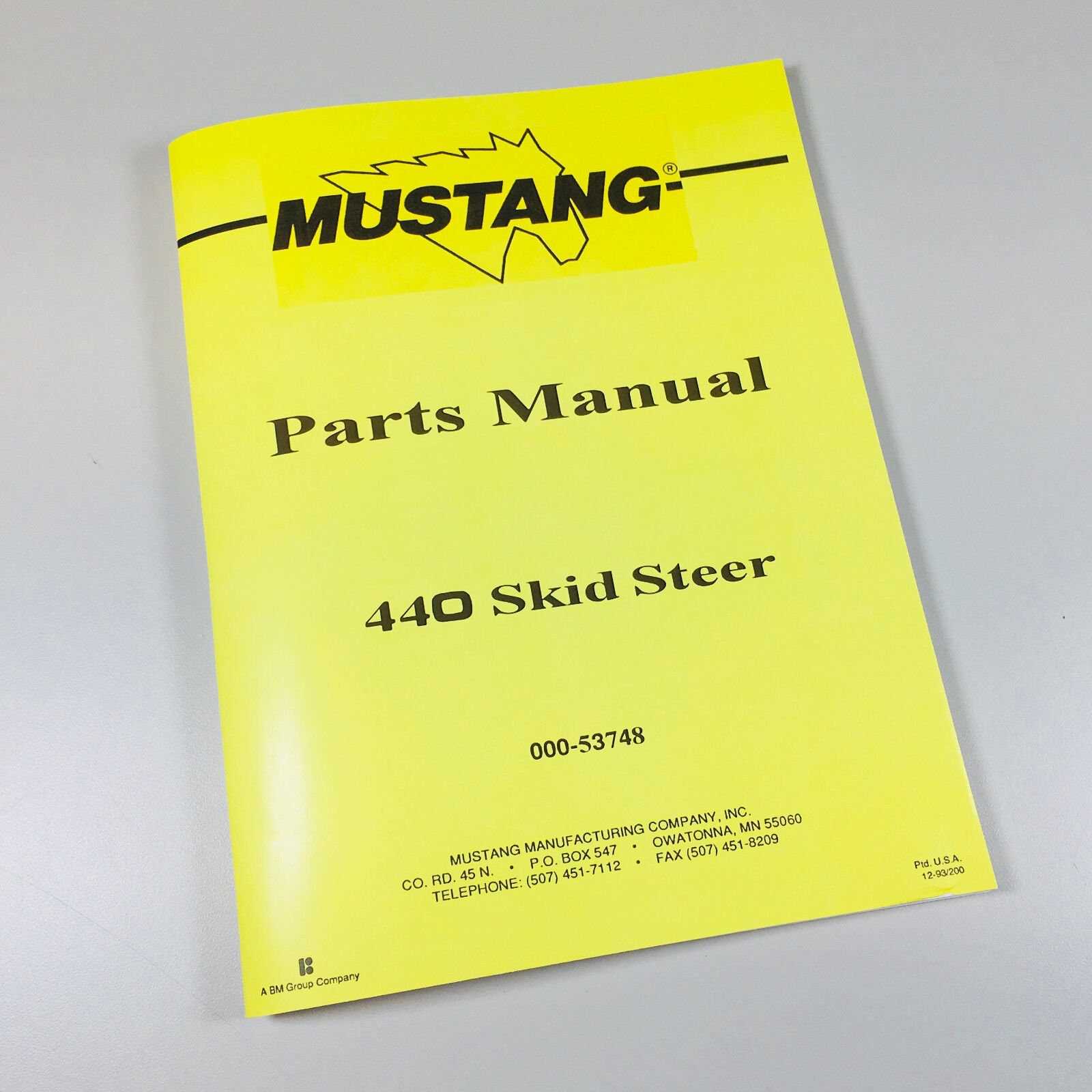 mustang skid steer parts diagram