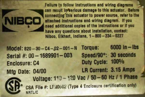 nibco 90 parts diagram