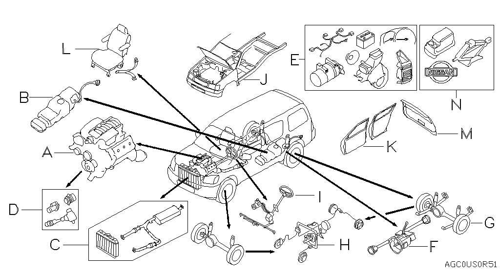 nissan xterra parts diagram