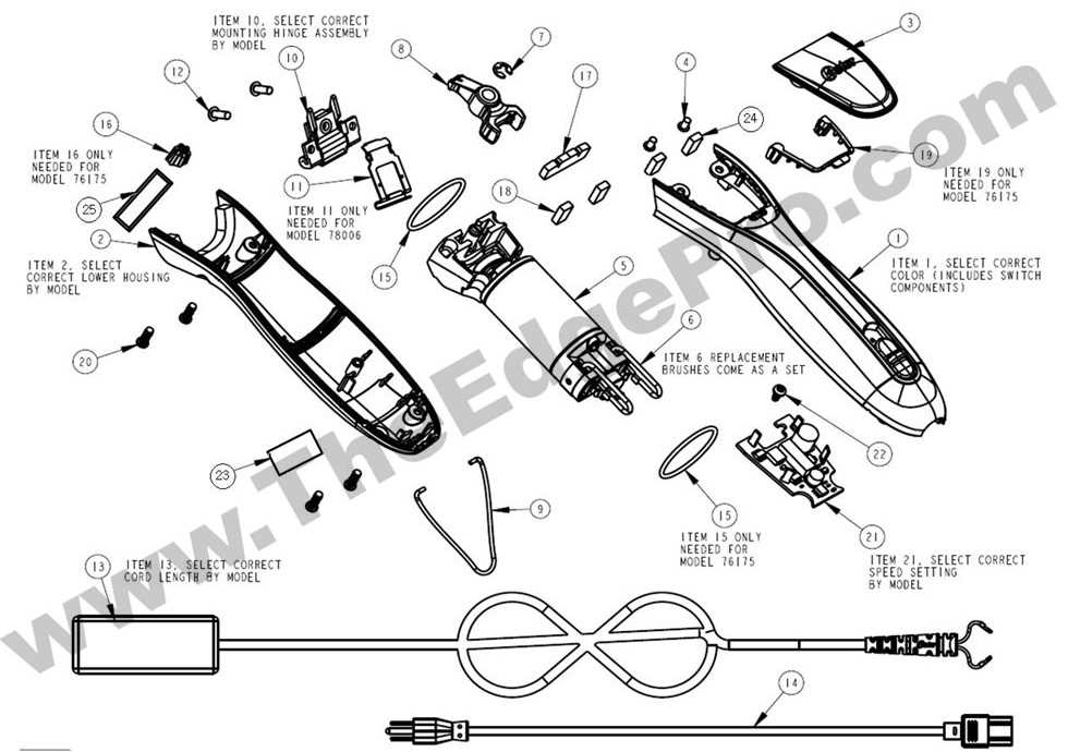 oster clipper parts diagram