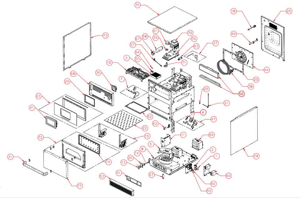 oven parts diagram