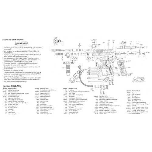 paintball gun parts diagram