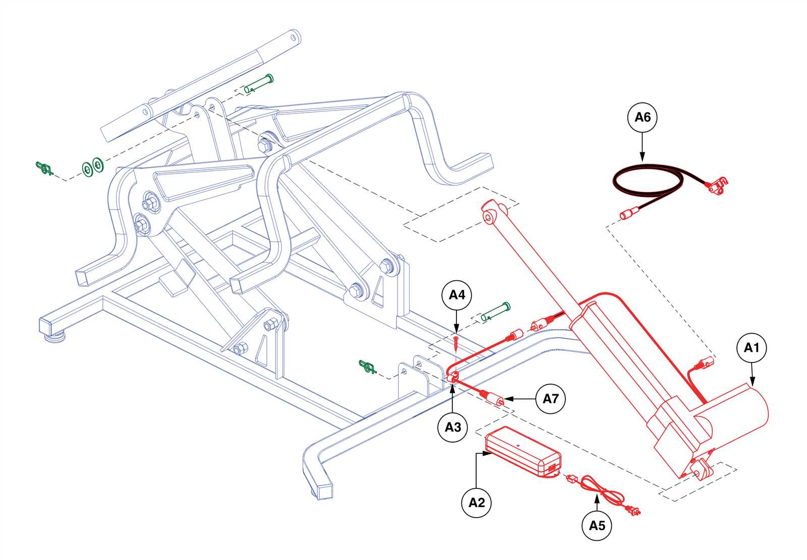 parts of a chair diagram