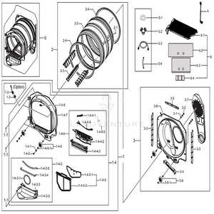 parts of a dryer diagram