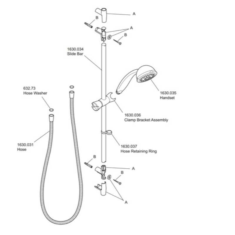 parts of a shower diagram