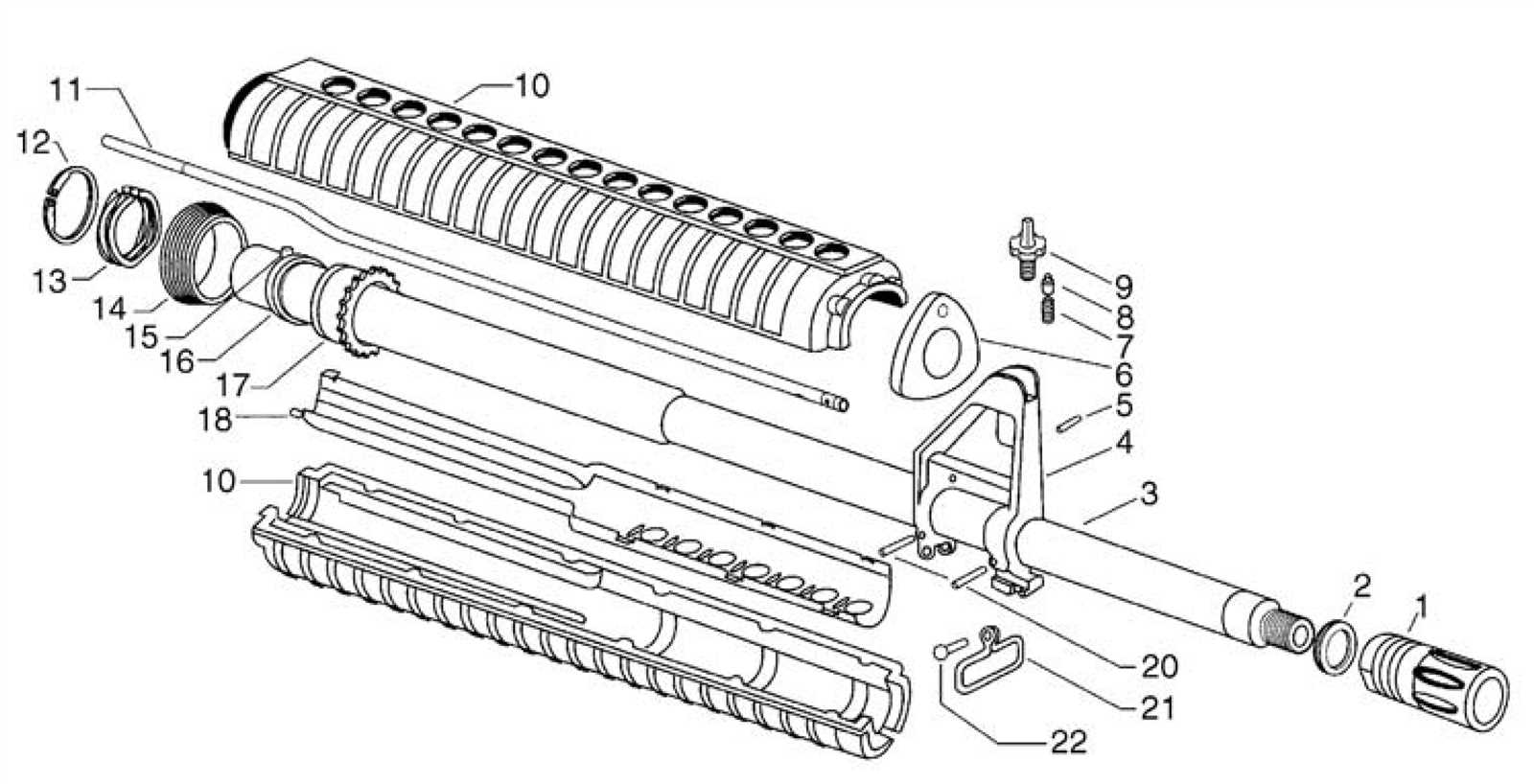 parts of an ar 15 diagram