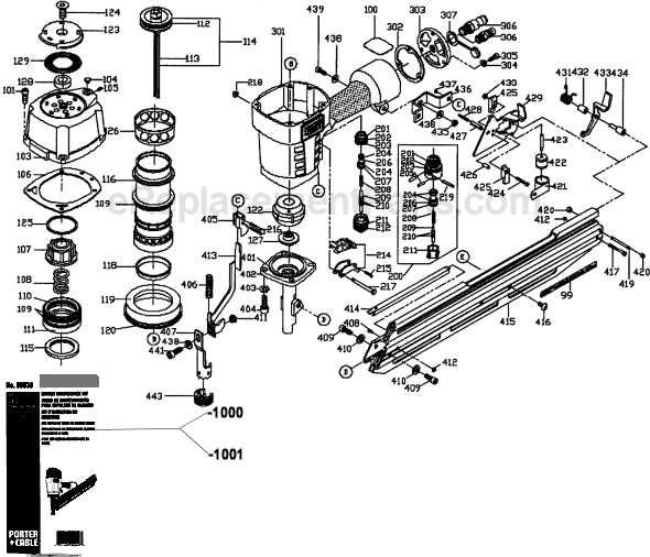 paslode nail gun parts diagram