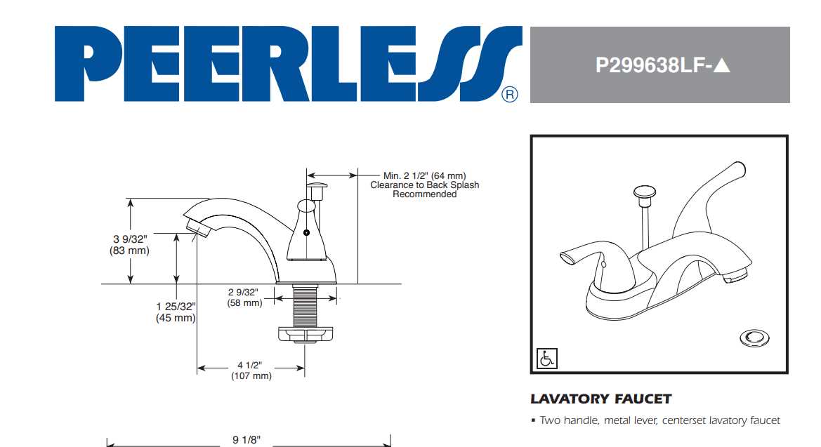 peerless kitchen faucet parts diagram