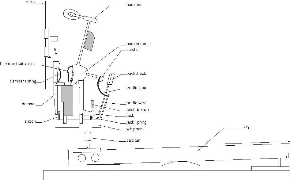 piano parts diagram