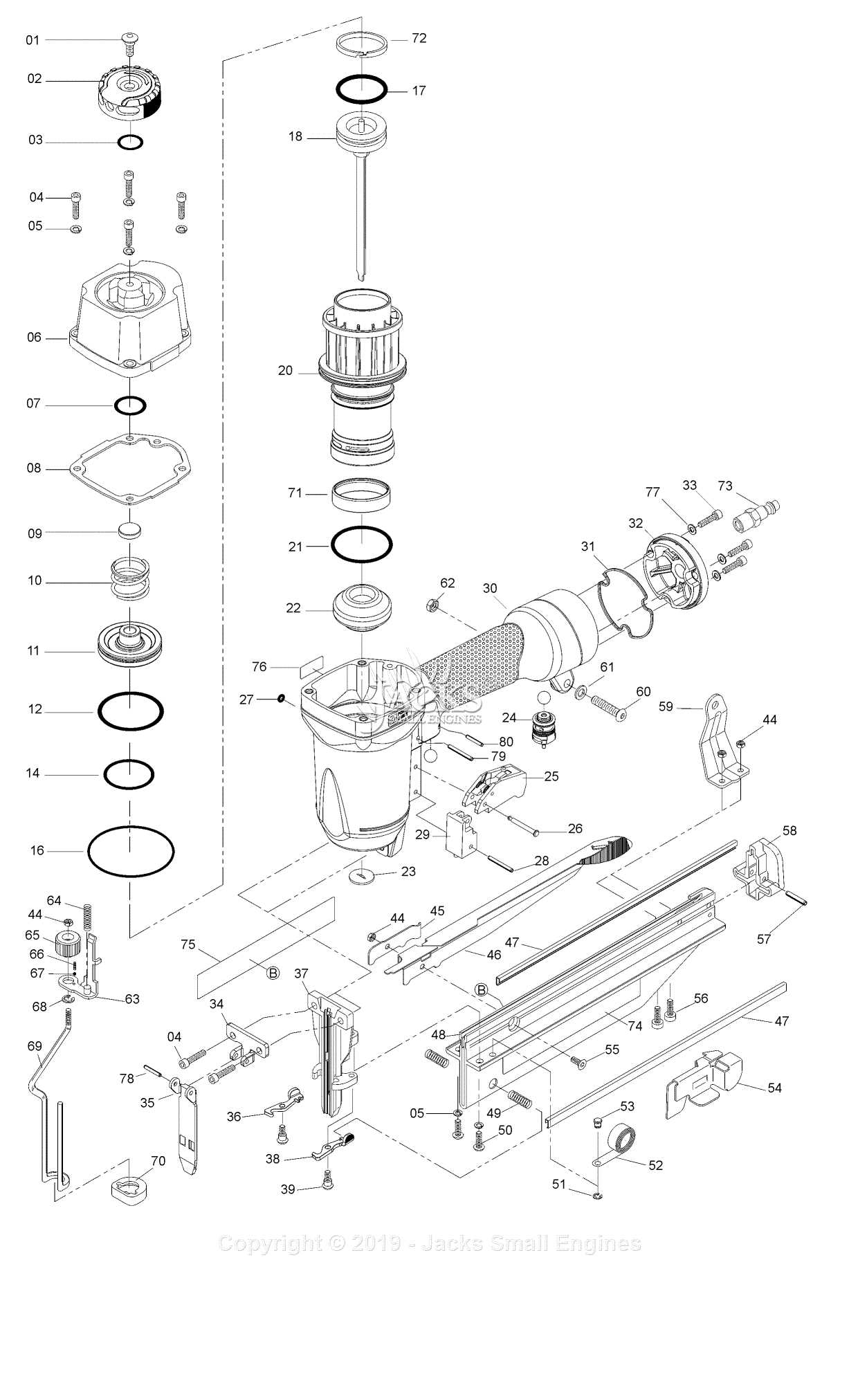 porter cable parts diagram